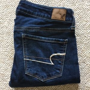 American Eagle Outfitters Dark Blue Skinny Jeans